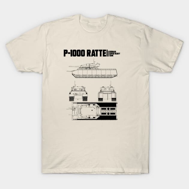P-1000 RATTE T-Shirt by theanomalius_merch